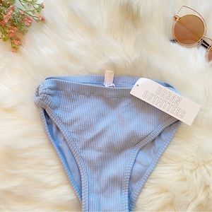 NWT Urban Outfitters Ribbed O-Ring Bikini Bottoms